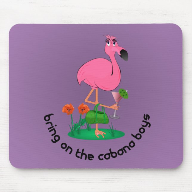 Flamingo Mouse Pad (Front)