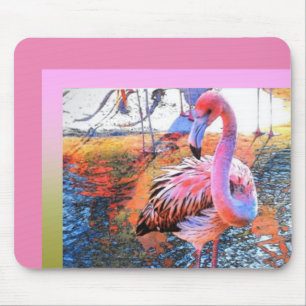 Flamingo Mouse Pad-Pink Mat
