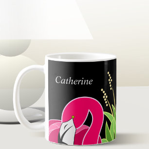 Flamingo Mug With Personalised Names