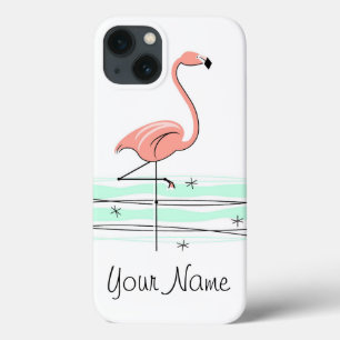Flamingo 'Name' iPad Mini case