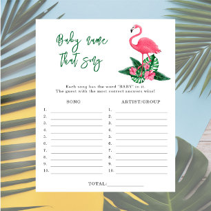 Flamingo - Name that song baby shower game