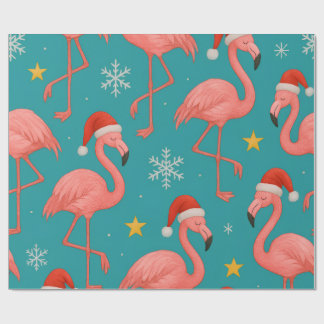 Flamingo Noel: Winter Wishes Wrapping Paper
