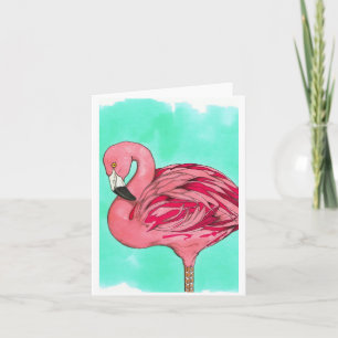 Flamingo Notecard