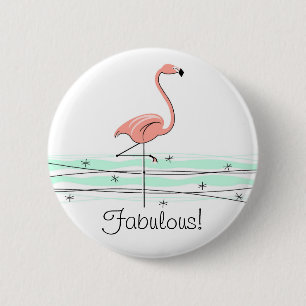 Flamingo Ocean 'Fabulous!' button
