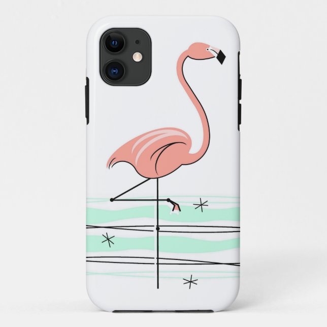 Flamingo Ocean iPhone 11 tough Case-Mate iPhone Case (Back)