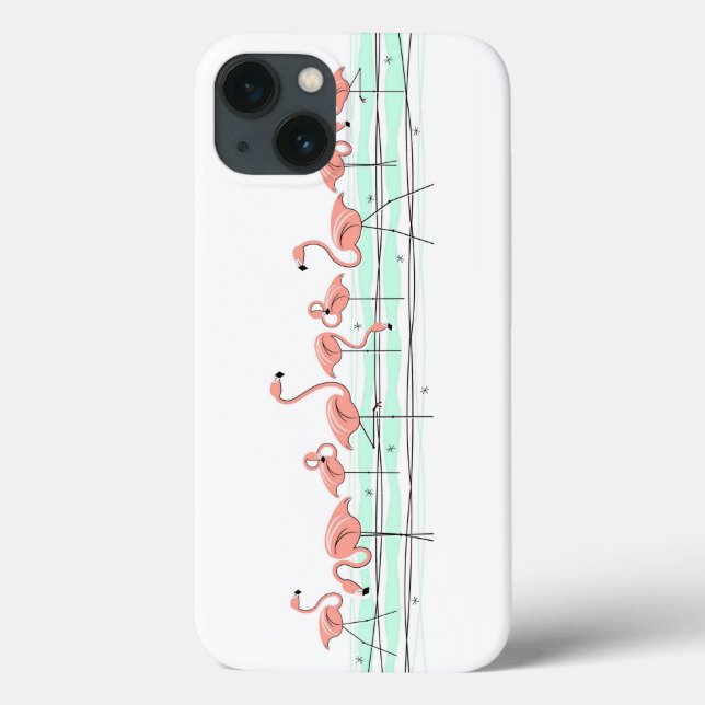 Flamingo Ocean Line iPad Mini case (Back)