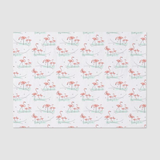 Flamingo Ocean Multi tissue paper (Front)