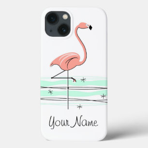 Flamingo Ocean 'Name' iPad case