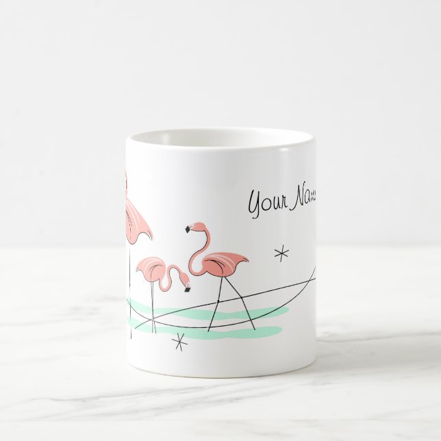Flamingo Ocean 'Name' Trio mug (Center)