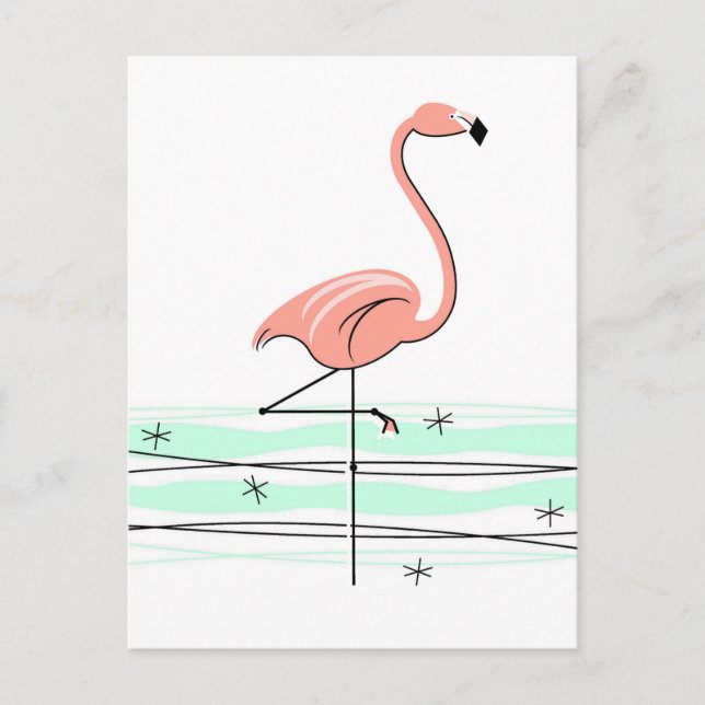 Flamingo Ocean postcard (Front)