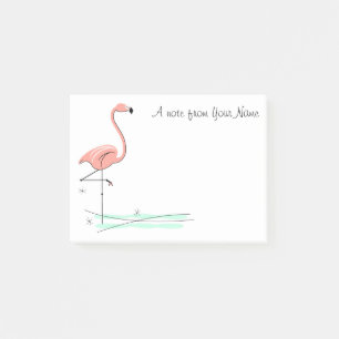 Flamingo Ocean "Text" Post-it Notes