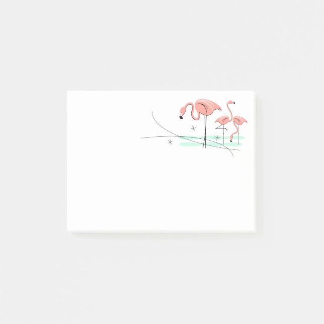 Flamingo Ocean Trio 3 Post-it Notes (Front)