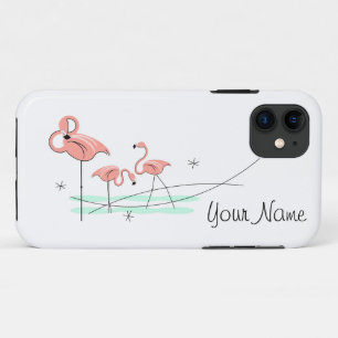 Flamingo Ocean Trio 'Name' iPhone 11 tough Case