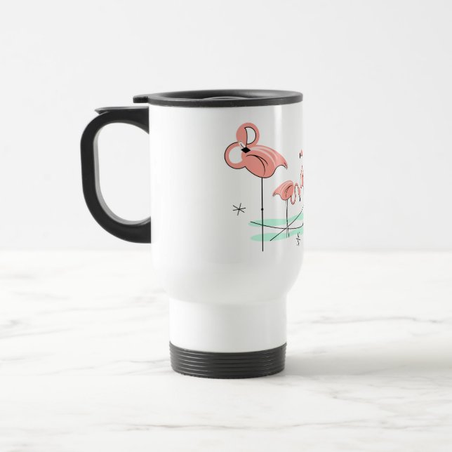 Flamingo Ocean Trio travel mug (Left)