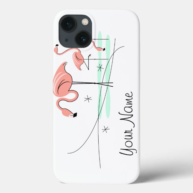 Flamingo OceanTrio 3 'Name' iPad Mini case (Back)
