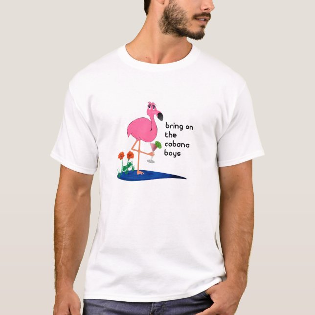 Flamingo on Vacation T-shirt (Front)