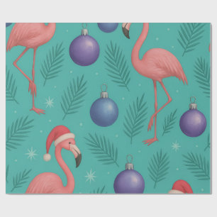 Flamingo Ornament Holiday Wrapping Paper