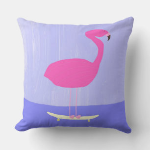 flamingo painting art cushion