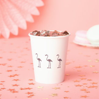 Flamingo Paper Cups
