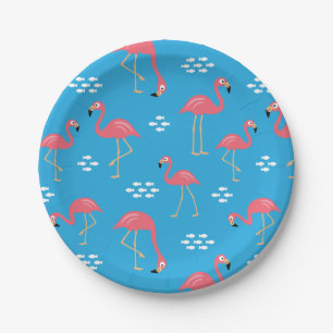 Flamingo Paper Plate