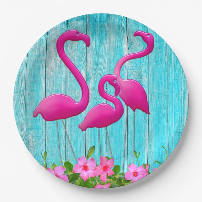Flamingo Paper Plates (Front)