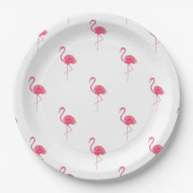Flamingo Paper Plates 9"
