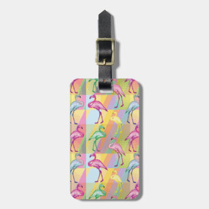 Flamingo Parade Luggage Tag