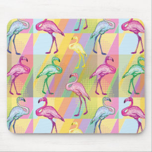 Flamingo Parade Mouse Mat