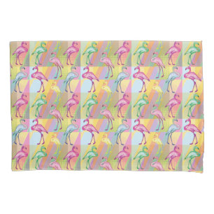 Flamingo Parade Pillowcase