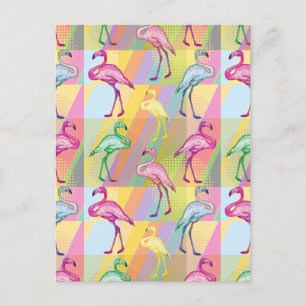 Flamingo Parade Postcard