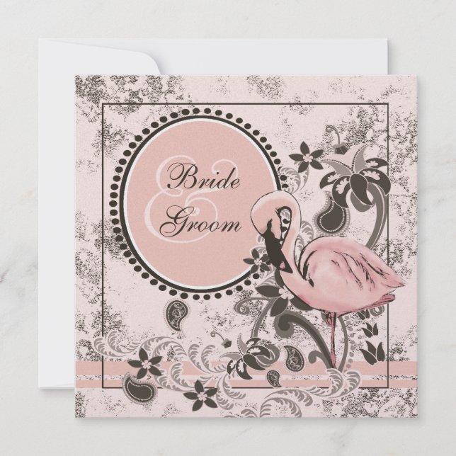 Flamingo Paradise Invitation (Front)