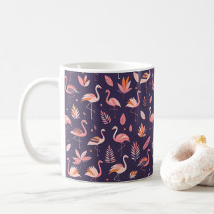 Flamingo Paradise Pattern Coffee Mug