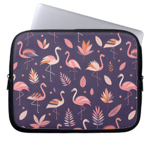 Flamingo Paradise Pattern Laptop Sleeve