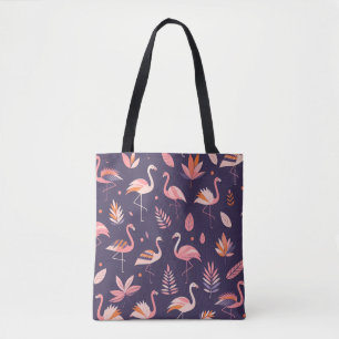 Flamingo Paradise Pattern Tote Bag