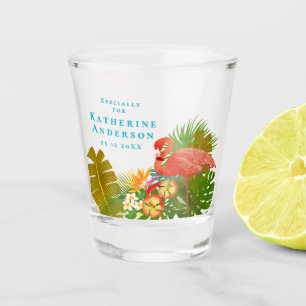 Flamingo Paradise Shot Glass
