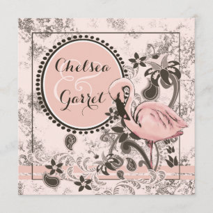 Flamingo Paradise Wedding Invitation