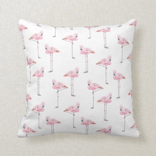 FLAMINGO PARK PINK AND WHITE FLAMINGO Cushion