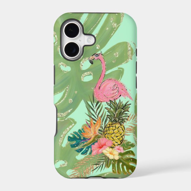 Flamingo Party Case-Mate iPhone Case (Back)