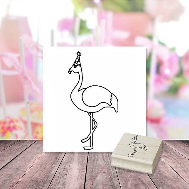 Flamingo Party Essential Favour Rubber Stamp (Creator Uploaded)