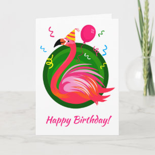 Flamingo Party Illustration Card