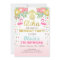 Flamingo party invitation Tropical Birthday luau