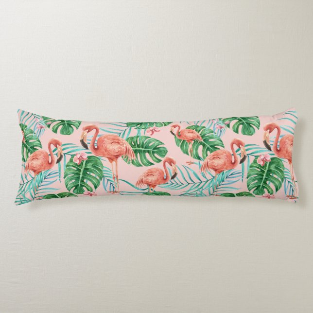 Flamingo Pattern Body Cushion (Front)