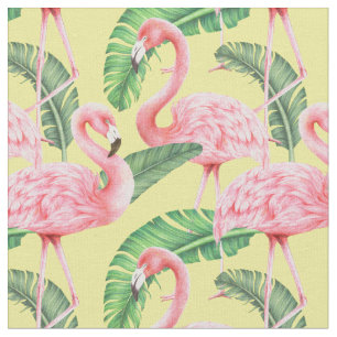 Flamingo pattern fabric