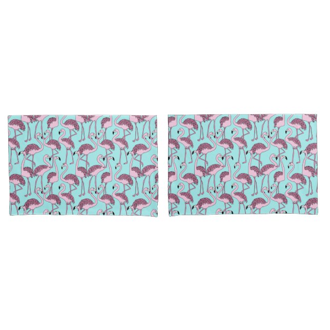 Flamingo Pattern Pillowcase (Front-Set)