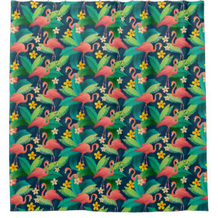Flamingo Pattern Shower Curtain