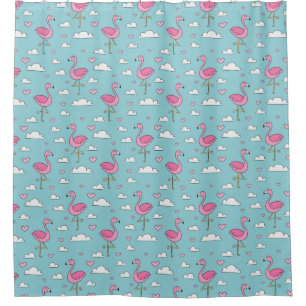 Flamingo Pattern Shower Curtain