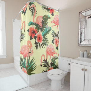 Flamingo Pattern Shower Curtain