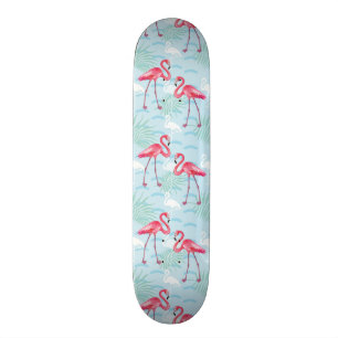 Flamingo Pattern Skateboard