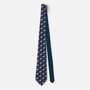 Flamingo pattern tie Gift for dad, Father's day