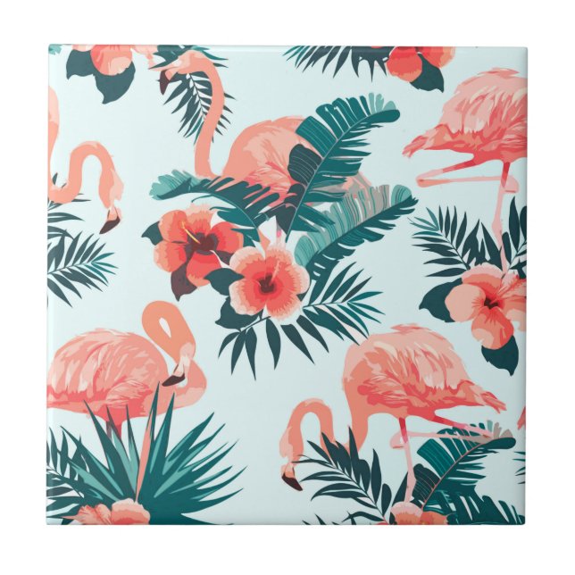Flamingo Pattern Tile (Front)